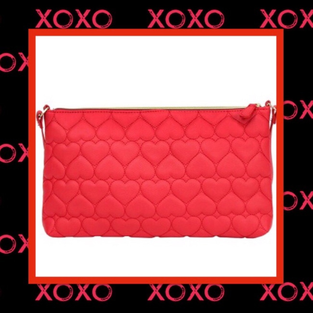 Betsey Johnson 2 in 1 Striped Heart Large Tote ❤️ - Picture 4 of 8